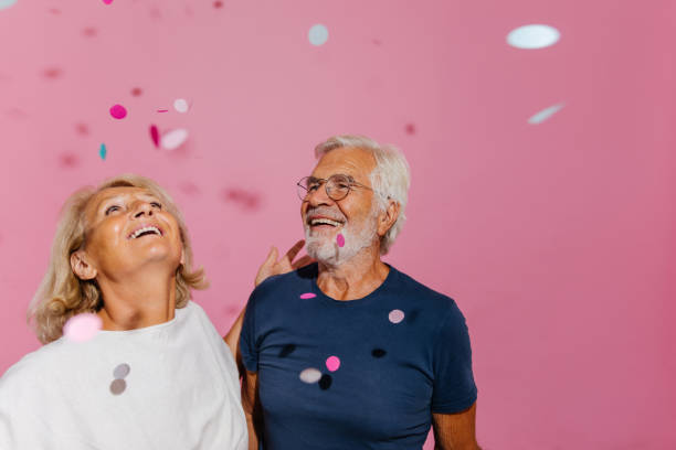 istock Smiling senior couple celebrates their anniversary 1173566809