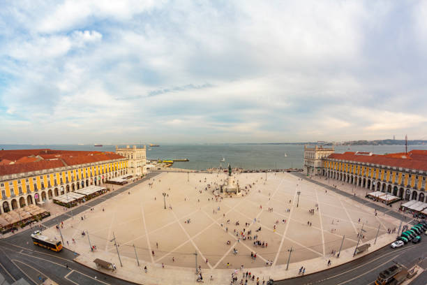 istock Aerial view of famous Commerce square in Lisbon 1173568734