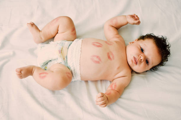 istock Baby lying on the bed 1173570210
