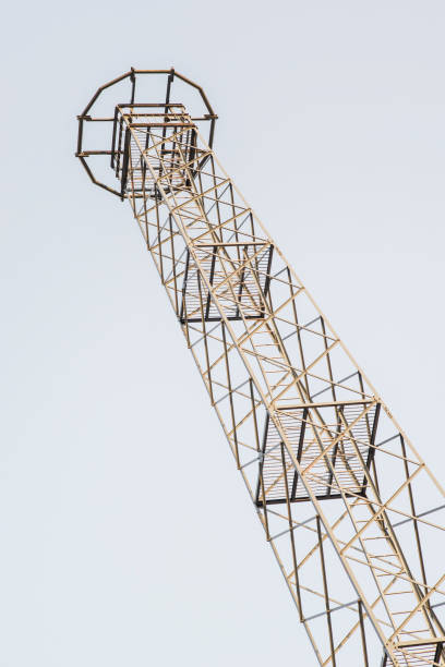 istock Steel watchtower at an industrial 1173571447