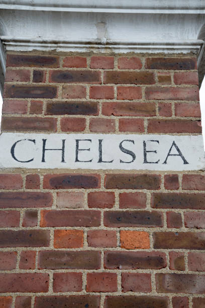 istock Chelsea Name written on Building Facade; London 1173581044