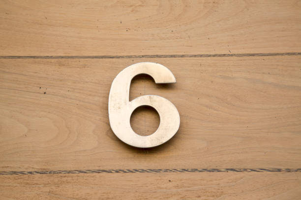 istock Closeup of Number Six 1173584444
