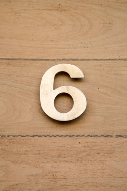 istock Closeup of Number Six 1173584637