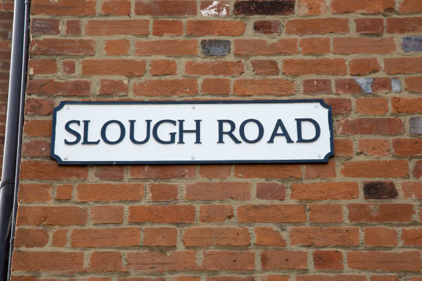 istock Slough Road Street Sign; Eton 1173584733