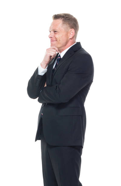istock Businessman is hands on chin 1173586375