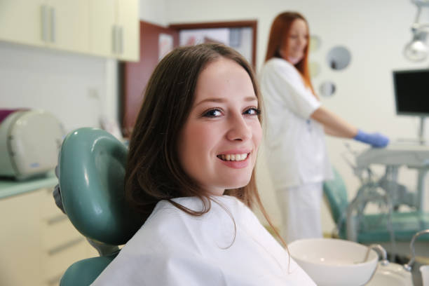 istock Young Woman at the Dentist 1173589648