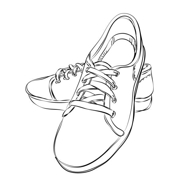 Walking Shoes Hand Drawn Stock Photos, Pictures & Royalty-Free Images ...