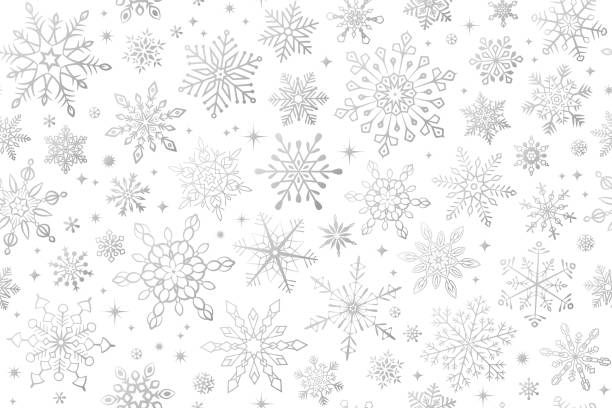 illustrations, cliparts, dessins animés et icônes de fond sans couture de flocon de neige - white background gift christmas wrapping paper