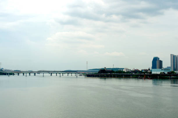istock Hangang river in Seoul in summer in Korea 1173594809