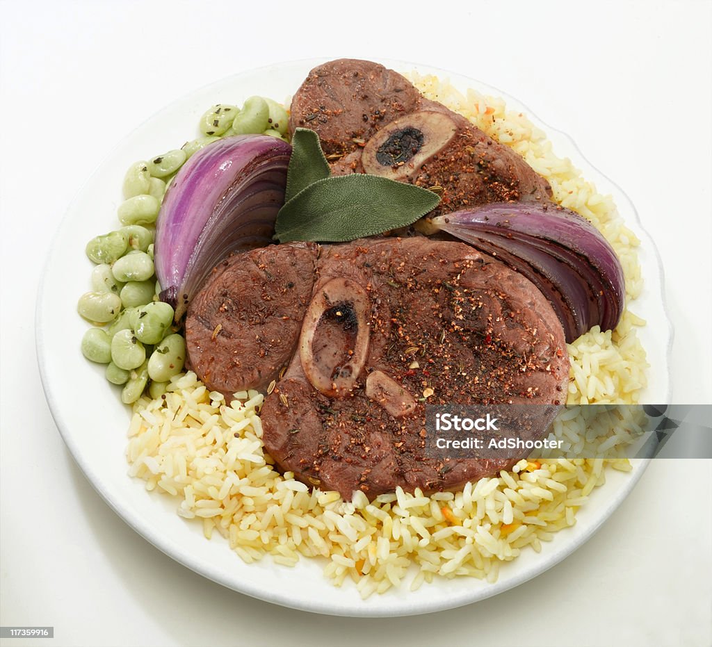 Kalbfleisch-Abendessen - Lizenzfrei Bohne Stock-Foto