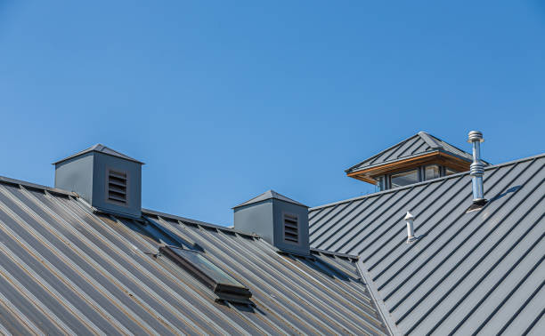 istock Metal Roof Under Blue 1173599730