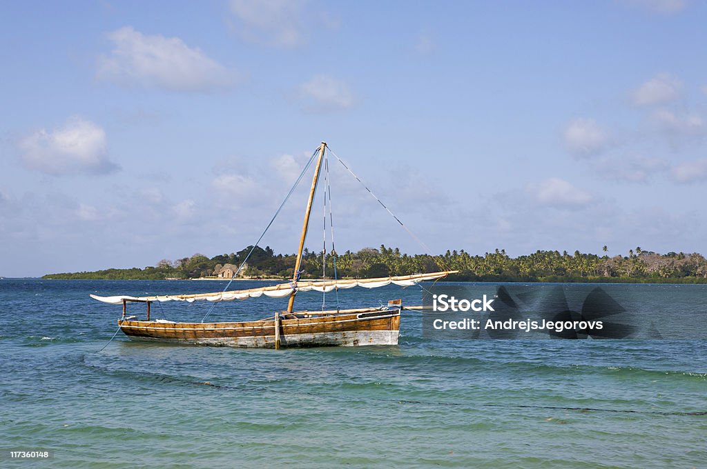 Dhow at sea  Africa Stock Photo