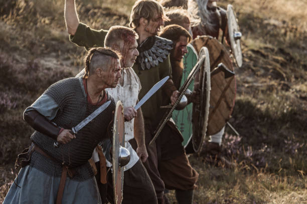 istock Vikings on a highland battlefield 1173603816