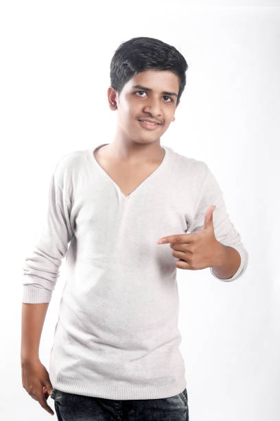 istock Young Indian / Asian collage student on t shirt 1173605534