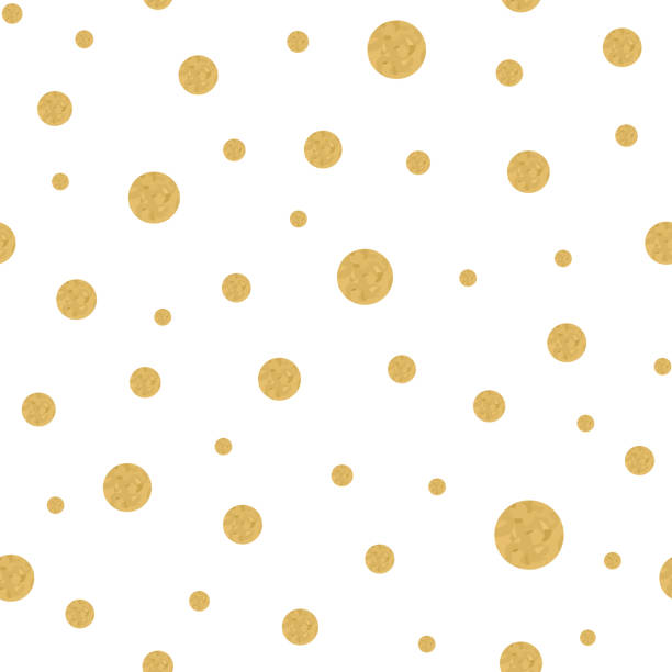 흰색 벡터 반복 배경에 금 물방울 무늬 텍스처와 원활한 패턴 - 2270 stock illustrations