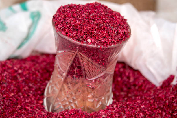 Sumac Sumac for sale in a bazaar, Lahic, Azerbaijan sumac stock pictures, royalty-free photos & images