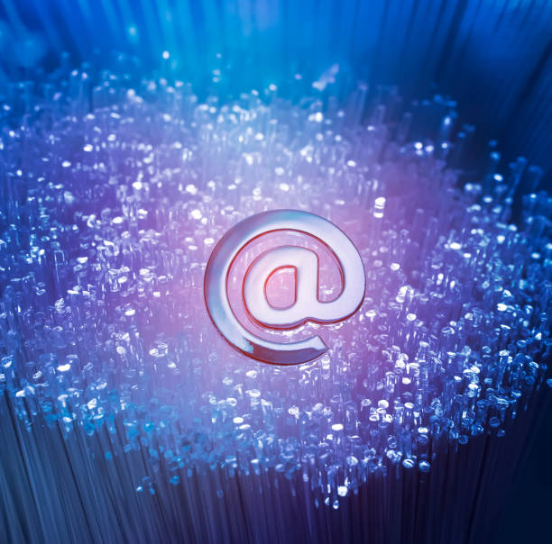 istock email signs with Fiber optics background 1173608370