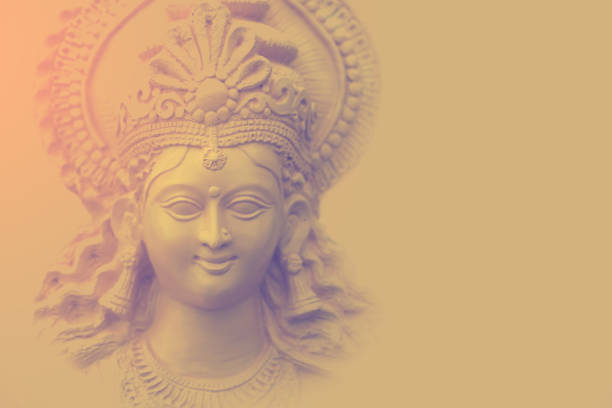 Sculpture Of Goddess Durga Stock Photo - Download Image Now - Durga,  Navratri, Goddess - iStock