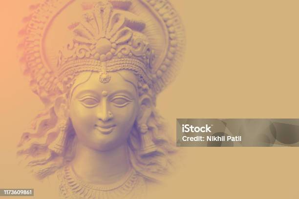 Sculpture Of Goddess Durga Stock Photo - Download Image Now - Durga, Navratri, Goddess
