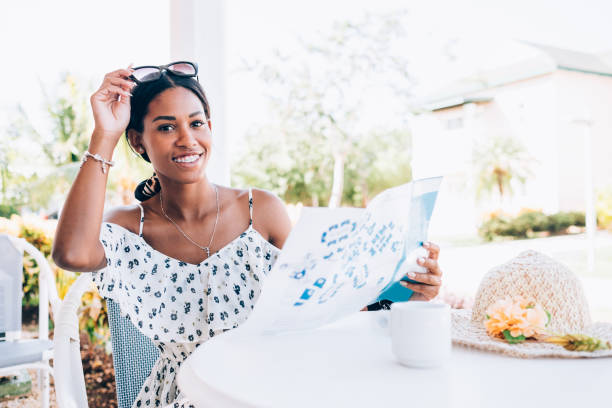 istock Young Black woman resting at summer resort 1173612828