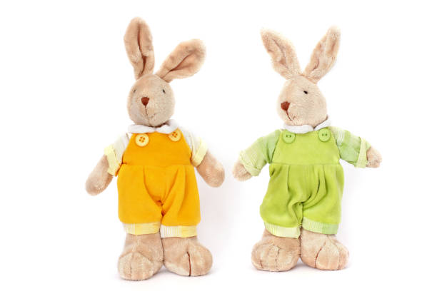 istock Rabbit on a white background. A toy 1173615153