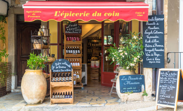 Traditional shop in Provence, France stock photo