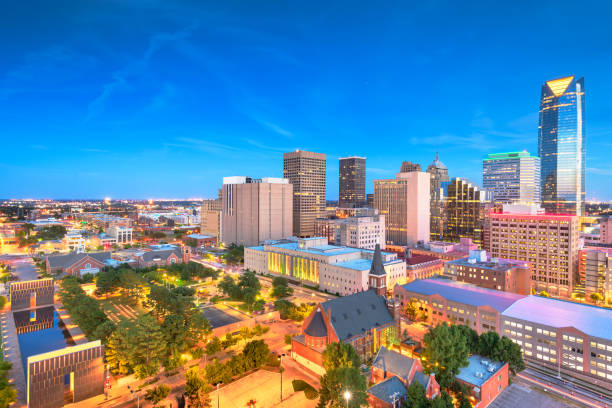 istock Oklahoma City, Oklahoma, USA at twilight 1173645412