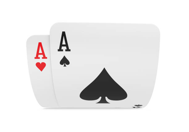 istock Pair of Aces Playing Cards Isolated 1173647067