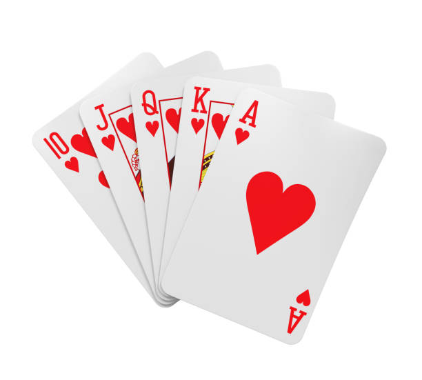 istock Royal Flush Playing Cards Isolated 1173647118