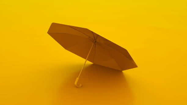 istock Yellow Umbrella. Summer concept. 3d illustration 1173647377