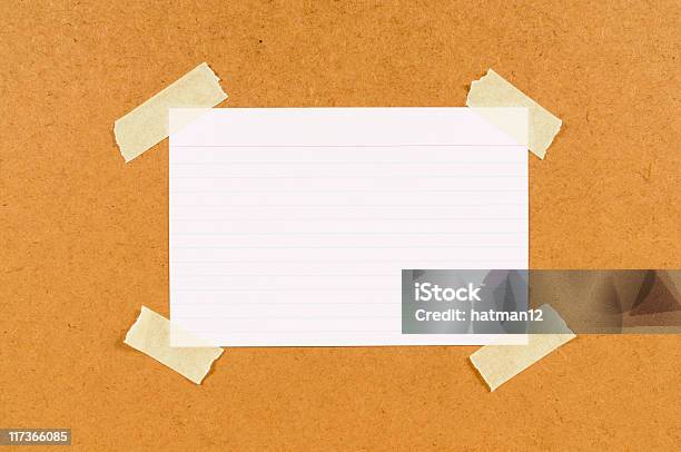 Büro Index Card Stockfoto und mehr Bilder von Bildhintergrund - Bildhintergrund, Liniertes Papier, Anschlagbrett