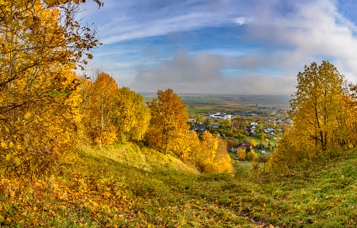 Duderhof heights, a natural monument, a group of hills of glacial origin, The highest point in the West of the Leningrad region, Raven mountain. Its height is 176 m.