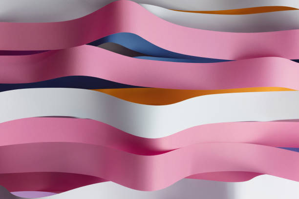 istock Colorful rstripes wavy, abstract background 1173662385