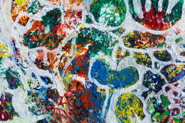 istock Detail of the Painting as a Background 1173663438