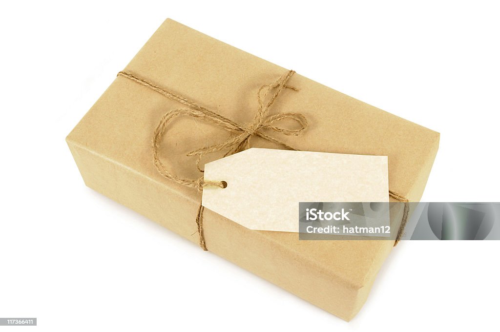 Коричневый Бумажный пакет, связанные с завязками - Стоковые фото Без людей роялти-фри