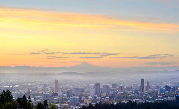 istock Portland Oregon USA skyline at dawn 1173664572