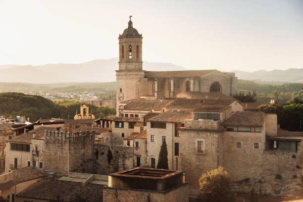 istock Gerona at sunset as seen from above 1173665916