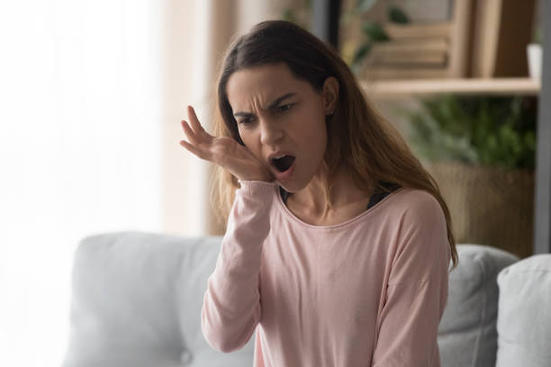 istock Unhappy woman touch cheek suffering from sudden toothache 1173666067