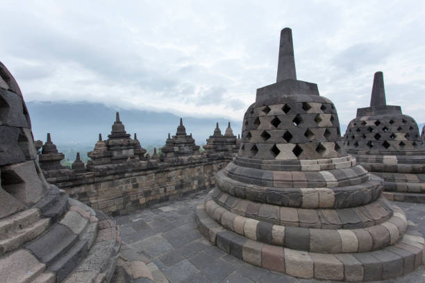 istock Walking in Borobudur temple 1173668915