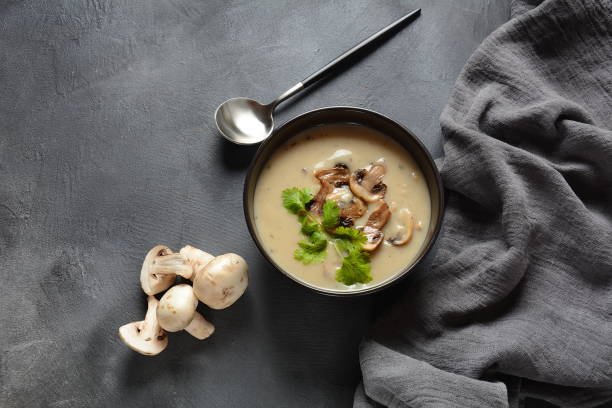 istock A bowl of Mushroom Cream Soup 1173672706