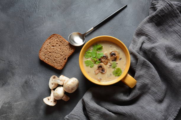 istock A bowl of Mushroom Cream Soup 1173672798