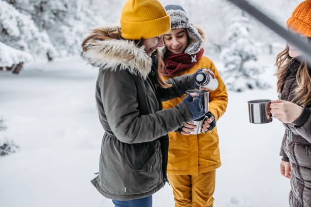 istock Warming up on snowy day outdoor 1173674933