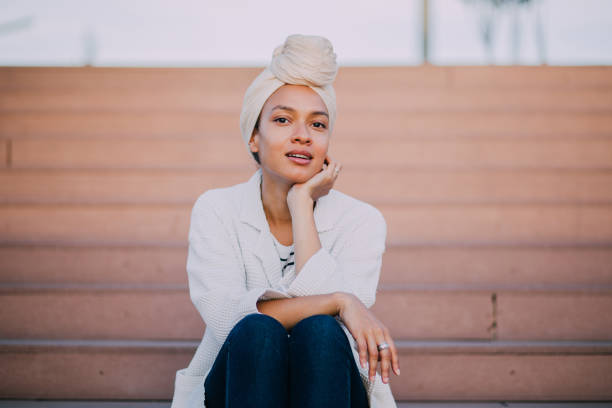 istock Muslim girl with scarf 1173676559