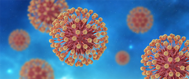Micromodelos de virus del herpes photo