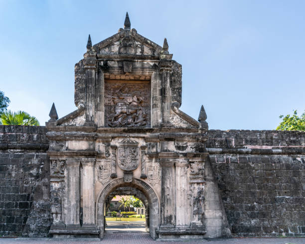 istock Saint James image at main gate to Fort Santiago, Manila Philippines. 1173677663