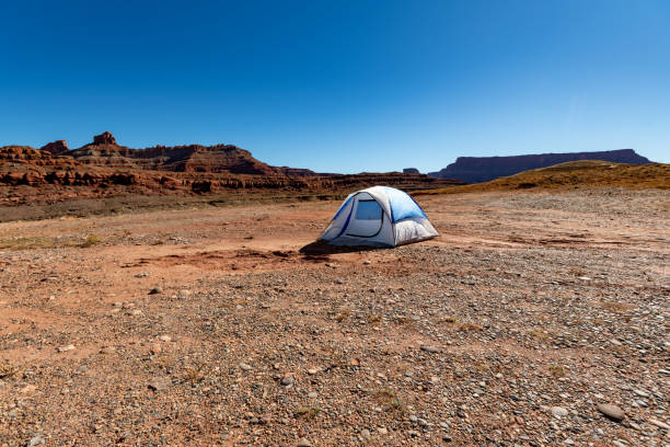 istock Lonely tent in canyon in Utah 1173679263
