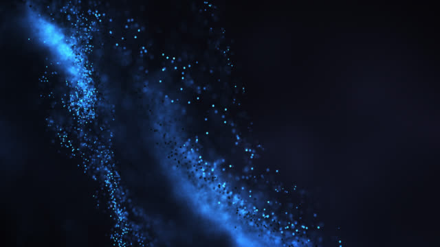 Abstract Particle Background (Dark Blue) - Loop
