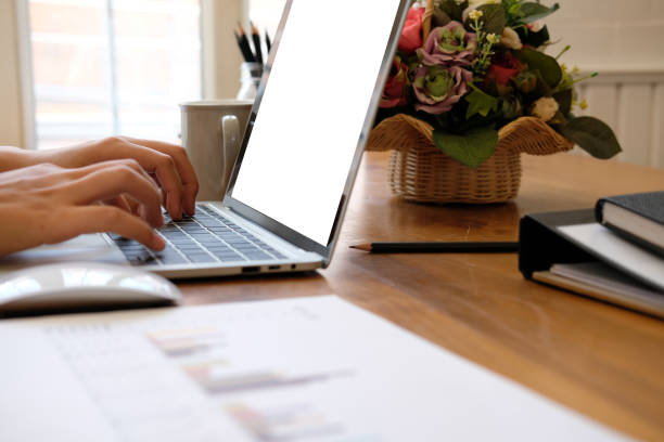 istock businesswoman using computer. woman working with laptop 1173696950