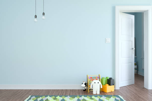 istock Children room scandinavian style 3D rendering 1173704184