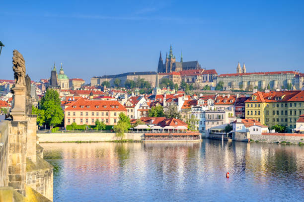 istock Charles Bridge and Prague Castle in Prague, Czech Republic 1173704935